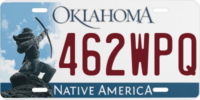 OK license plate 462WPQ
