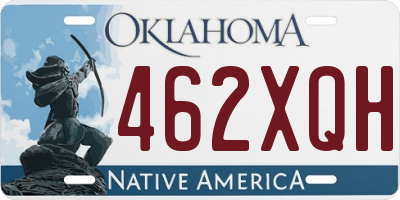 OK license plate 462XQH