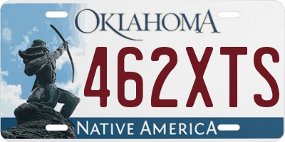 OK license plate 462XTS