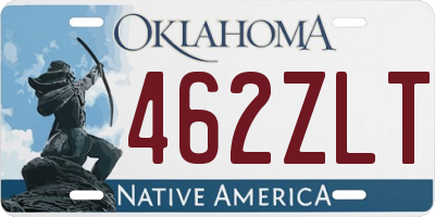 OK license plate 462ZLT
