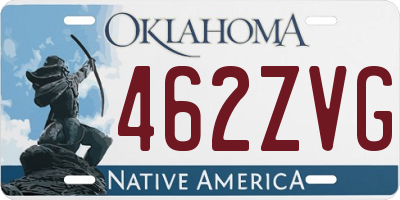 OK license plate 462ZVG