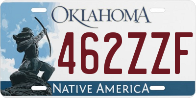 OK license plate 462ZZF