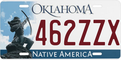 OK license plate 462ZZX