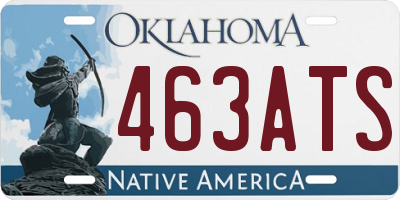 OK license plate 463ATS
