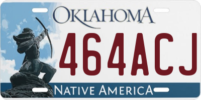 OK license plate 464ACJ