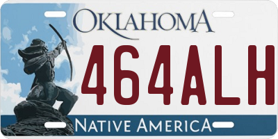 OK license plate 464ALH