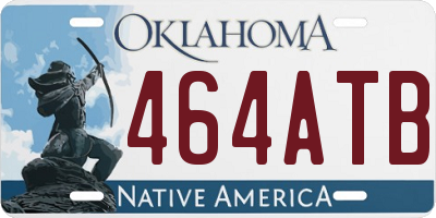 OK license plate 464ATB