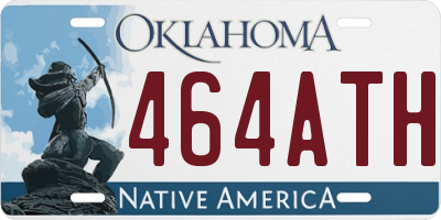 OK license plate 464ATH