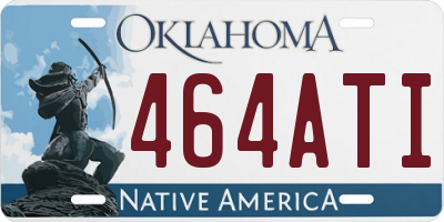 OK license plate 464ATI