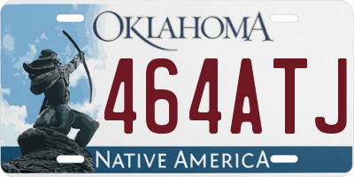 OK license plate 464ATJ