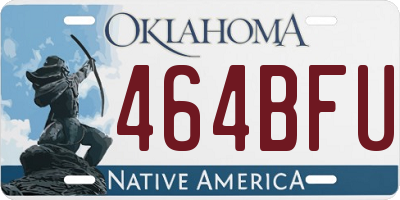 OK license plate 464BFU