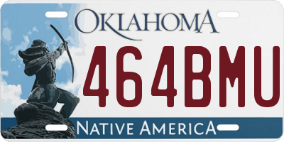 OK license plate 464BMU