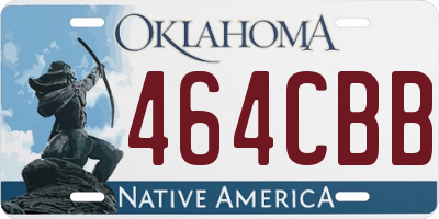 OK license plate 464CBB
