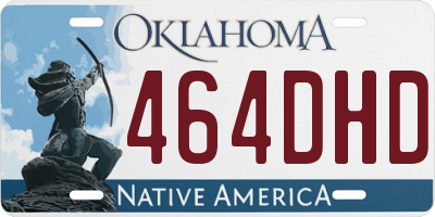 OK license plate 464DHD