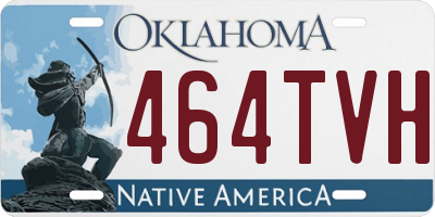 OK license plate 464TVH