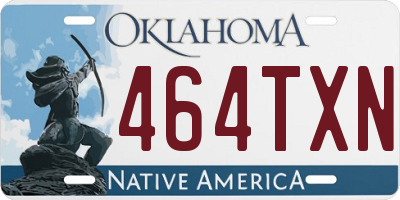 OK license plate 464TXN