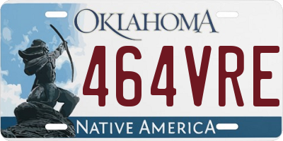 OK license plate 464VRE