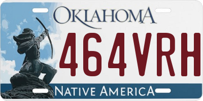 OK license plate 464VRH