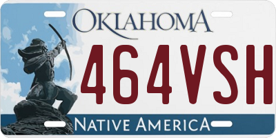 OK license plate 464VSH