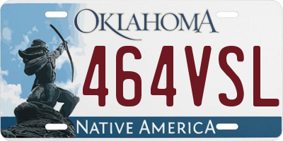 OK license plate 464VSL