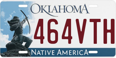 OK license plate 464VTH