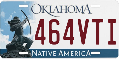 OK license plate 464VTI