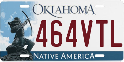 OK license plate 464VTL