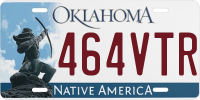 OK license plate 464VTR