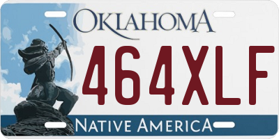 OK license plate 464XLF