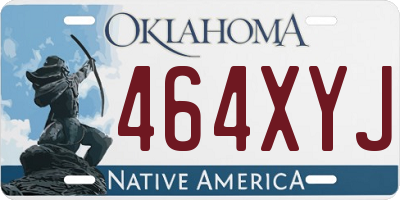 OK license plate 464XYJ