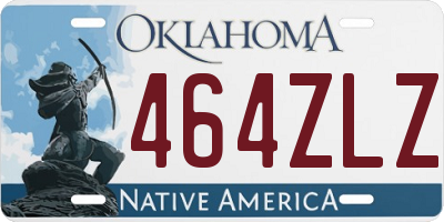 OK license plate 464ZLZ