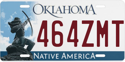 OK license plate 464ZMT