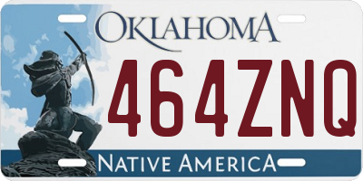OK license plate 464ZNQ