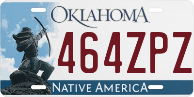 OK license plate 464ZPZ