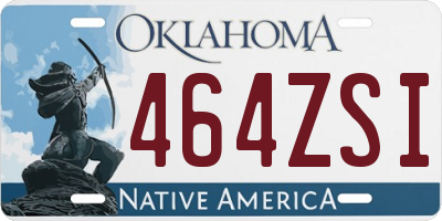 OK license plate 464ZSI