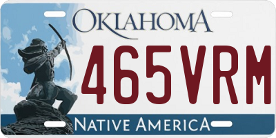 OK license plate 465VRM