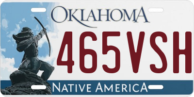 OK license plate 465VSH