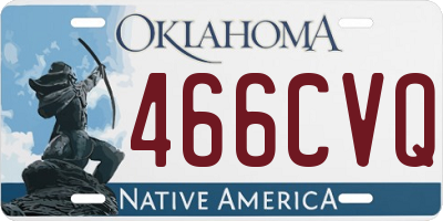 OK license plate 466CVQ
