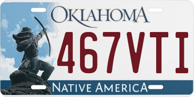 OK license plate 467VTI
