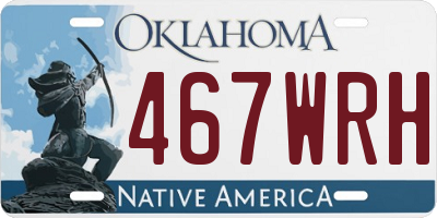 OK license plate 467WRH