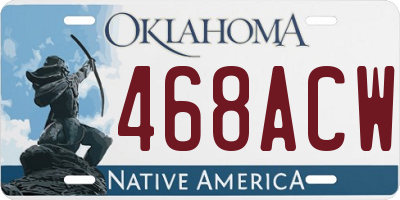 OK license plate 468ACW