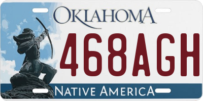 OK license plate 468AGH
