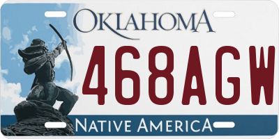 OK license plate 468AGW