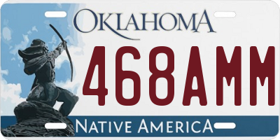 OK license plate 468AMM