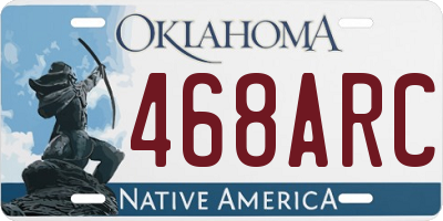 OK license plate 468ARC