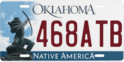 OK license plate 468ATB