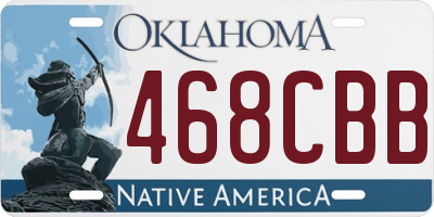 OK license plate 468CBB