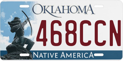 OK license plate 468CCN