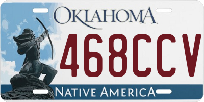 OK license plate 468CCV