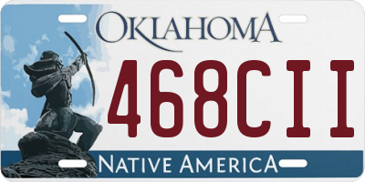 OK license plate 468CII